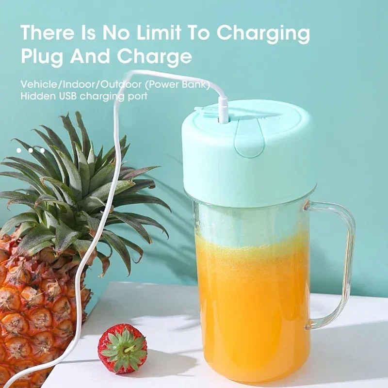 Portable Blender Usb Rechargeable - خلاط عصير محمول قابل لإعادة الشحن