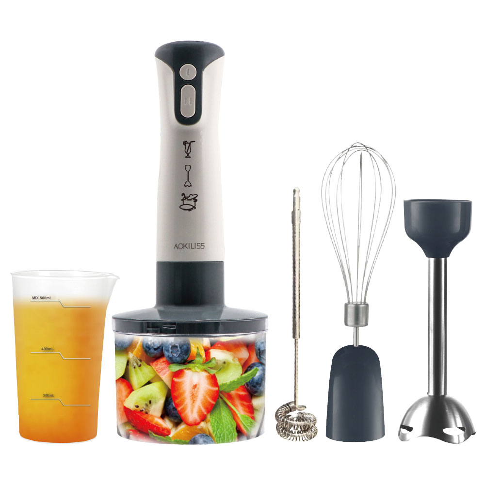 Immersion Hand Blender Set - ملحقات متعددة، خلاط بسرعتين، خلاط كهربائي،