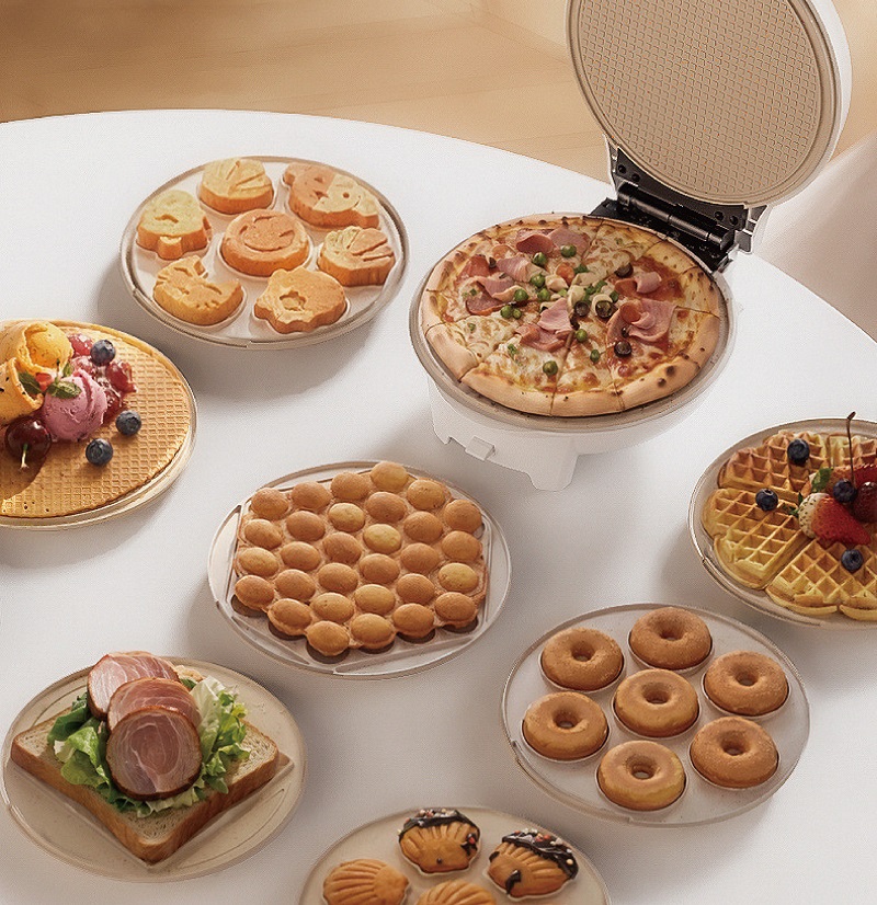 Mini Waffle Maker Machine - 750 واط صانع الساندوتشات الصغيرة الكهربائية