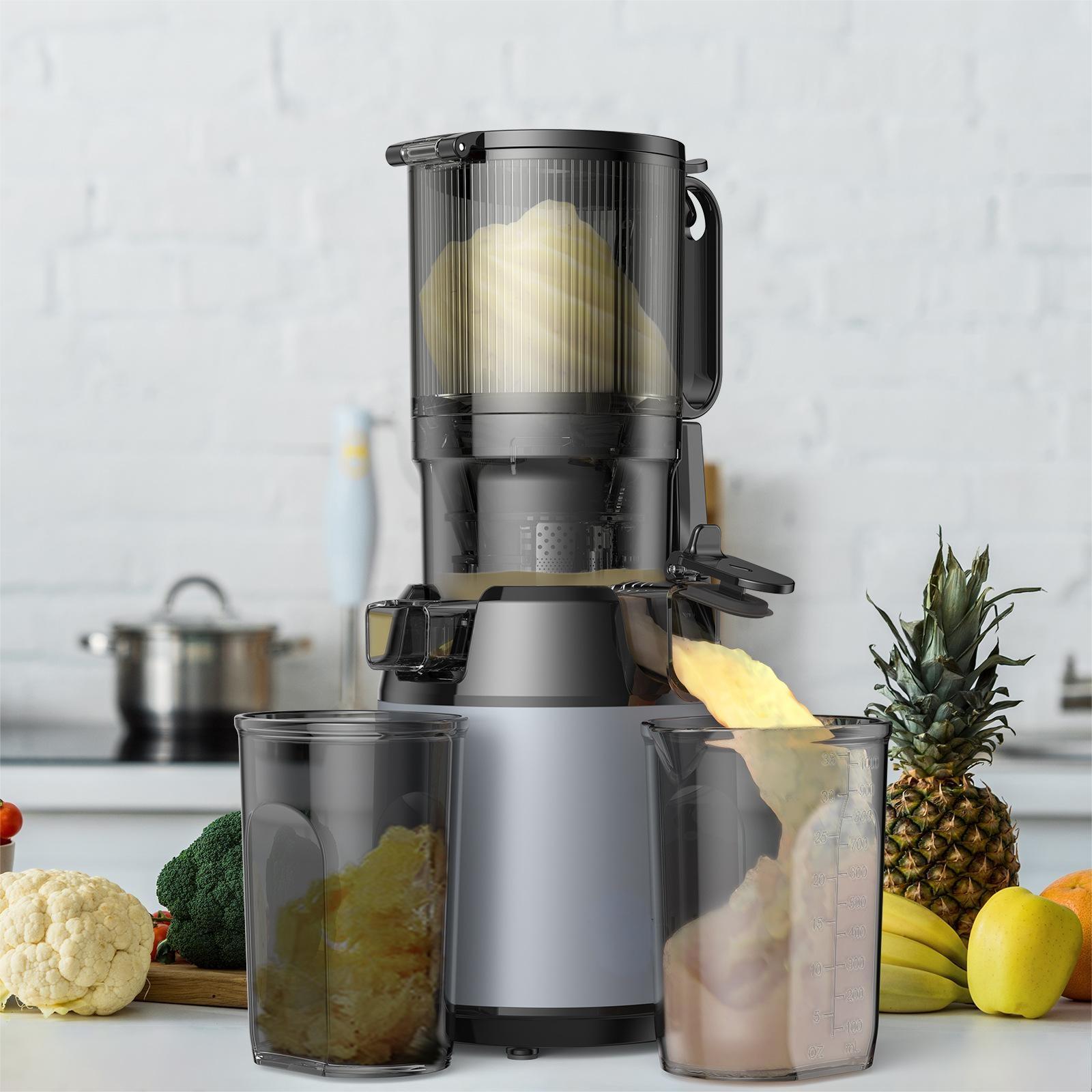 Electric Slow Juicer Cold Press - عصارة كهربائية تجارية محمولة صغيرة بالضغط