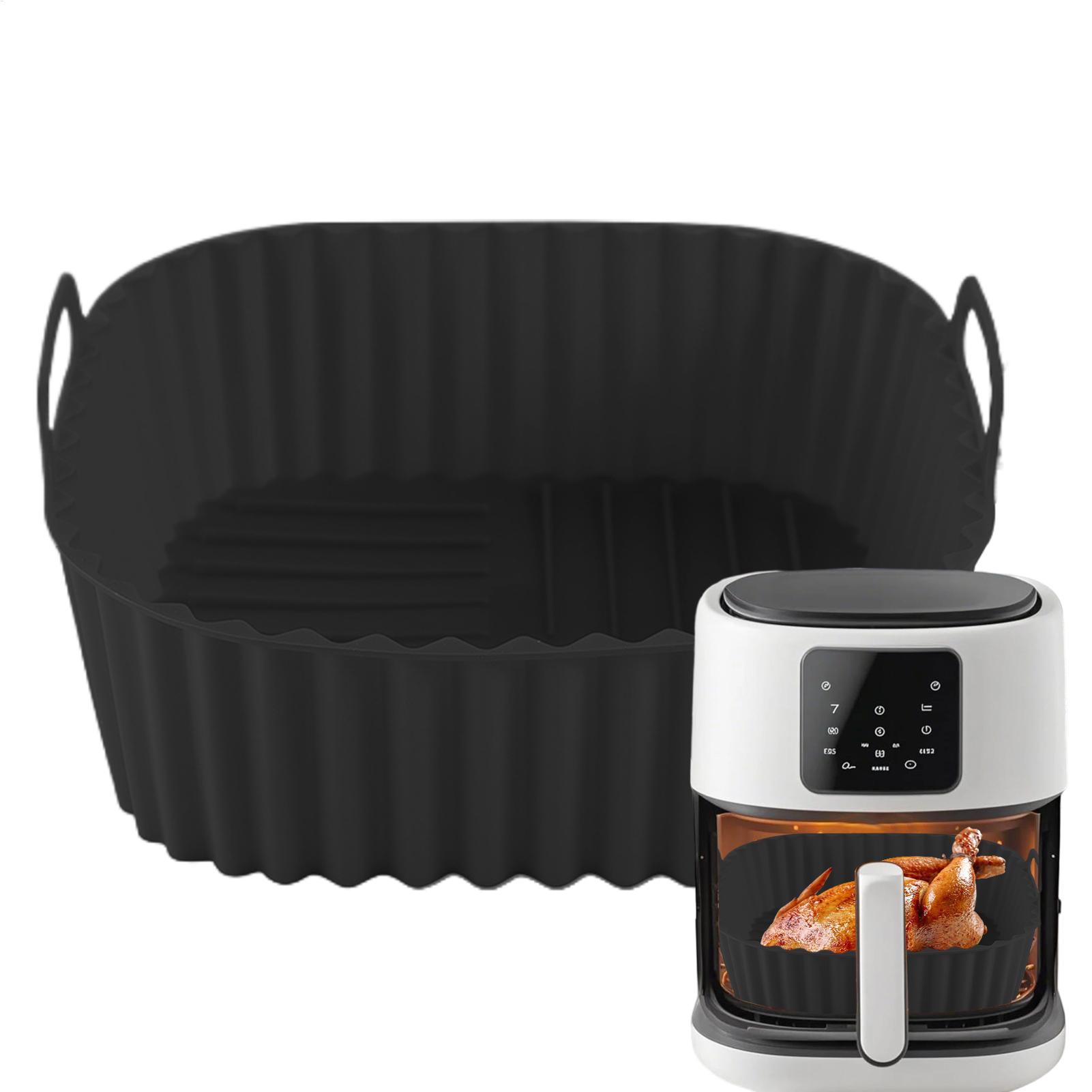 Air Fryer Silicone Pot Liner - بطانات سيليكون لمقلاة الهواء، صينية مربعة