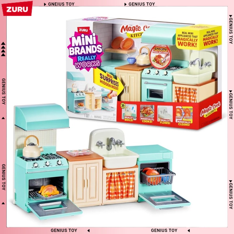 Small Appliances - مجموعة مطبخ زورو ميني براندز السحرية،