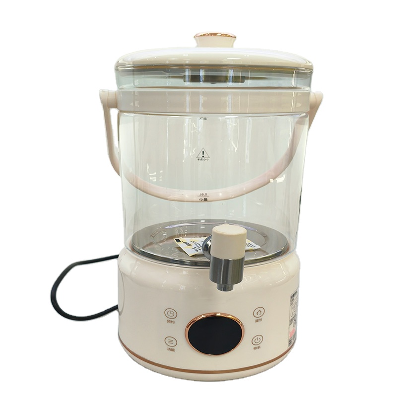 Electric Kettle Temperature Control - غلاية ماء كهربائية زجاجية بيضاء لاسلكية
