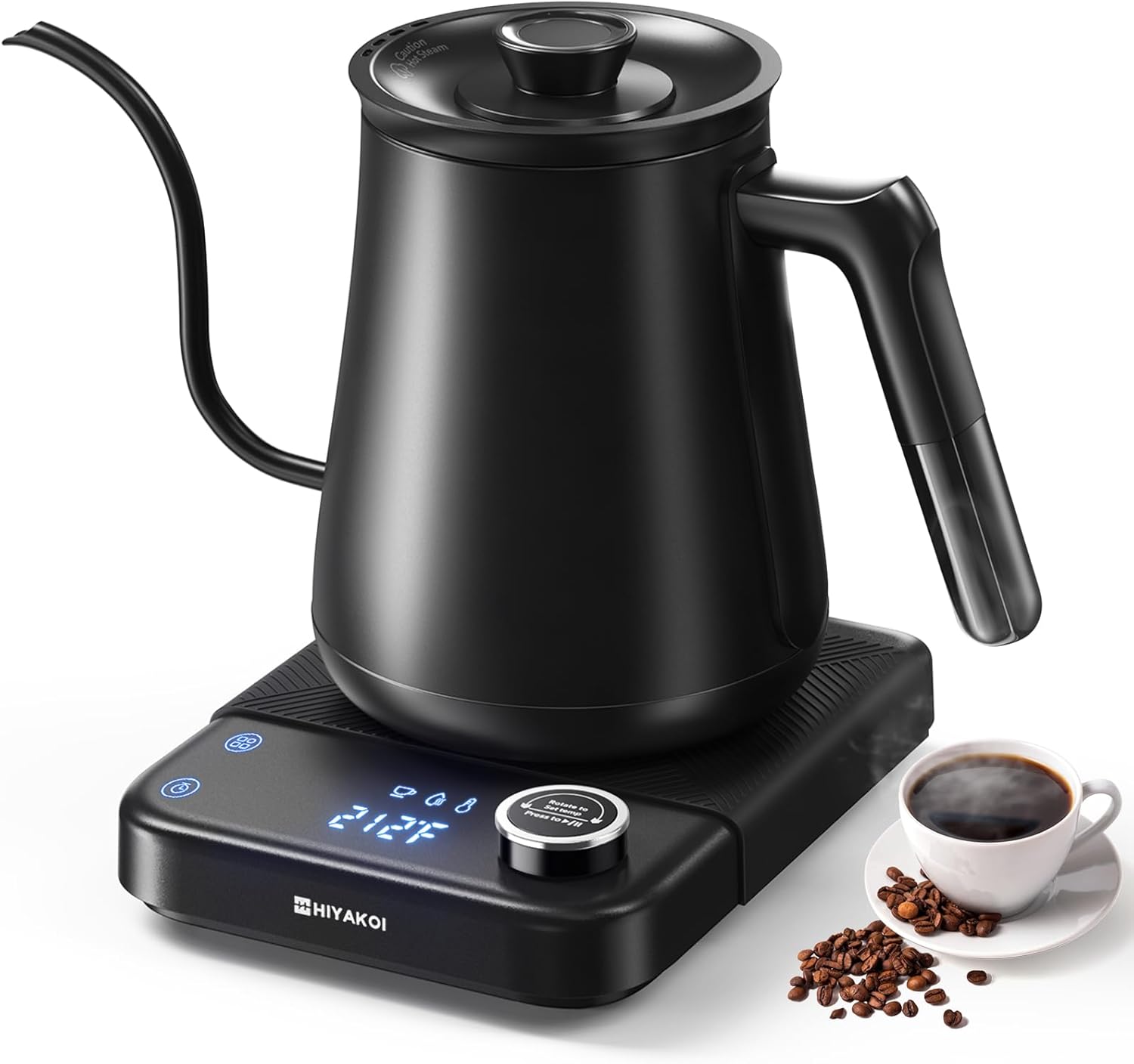 Electric Kettle Temperature Control - غلاية كهربائية بعنق مرن مع تحكم