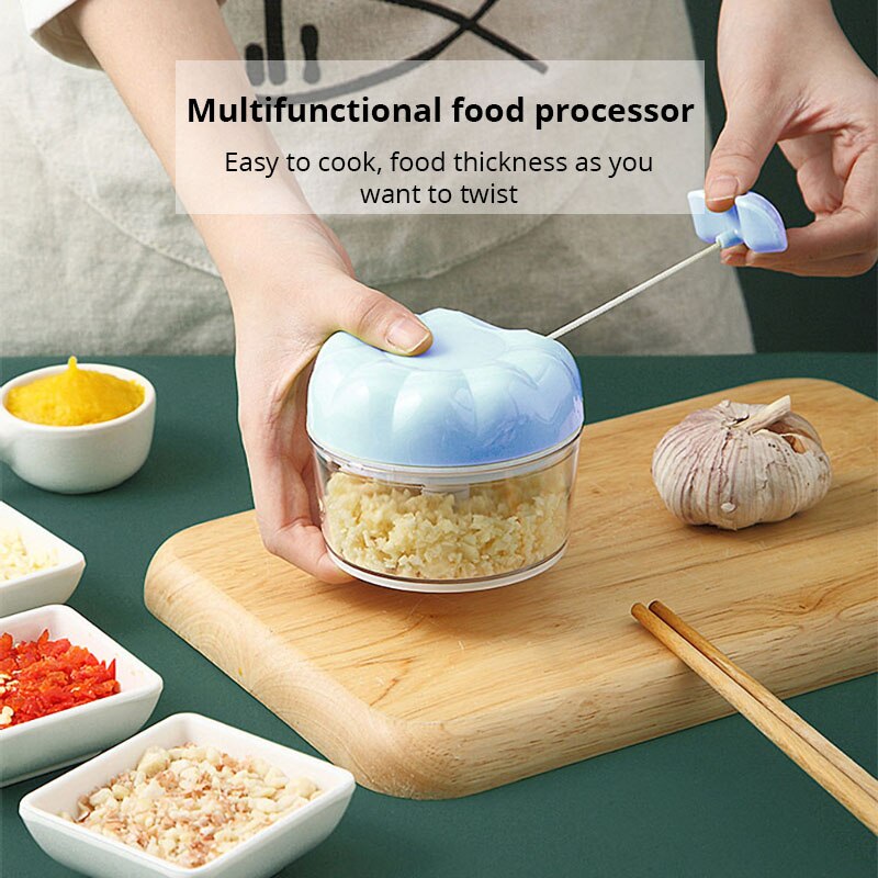 Immersion Hand Blender Set - 1 x أزرق/وردي هراسة ثوم يدوي