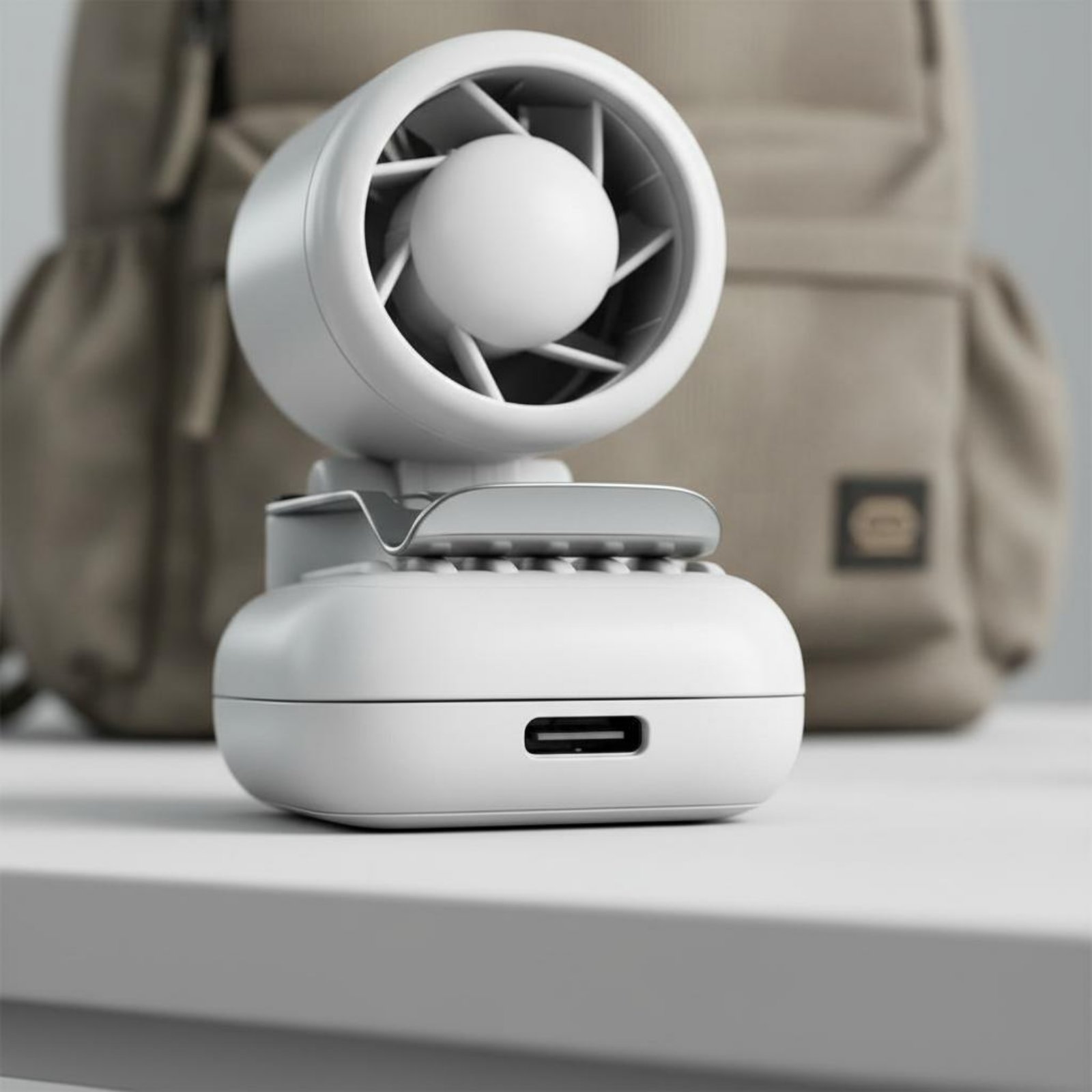Small Appliances - مروحة صغيرة قابلة للتعليق بمشبك، قوية