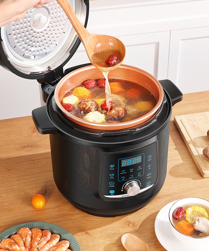 Smart Instant Pressure Cooker - قدر ضغط كهربائي من الفولاذ المقاوم