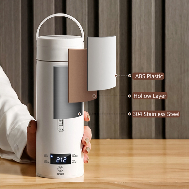 Electric Kettle Temperature Control - غلاية كهربائية محمولة للسفر DT39 مع