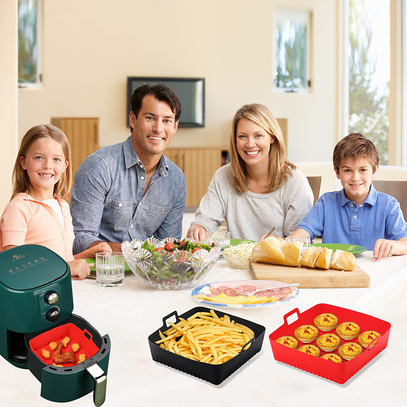 قوالب بطانات مقلاة هوائية كبير - مراجعة Air Fryer Silicone Pot Liner وسعره
