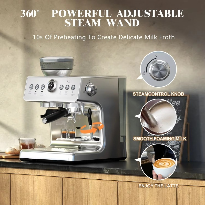 ماكينة قهوة إسبريسو كهربائية ا - مراجعة Coffee Bean Grinder Electric وسعره