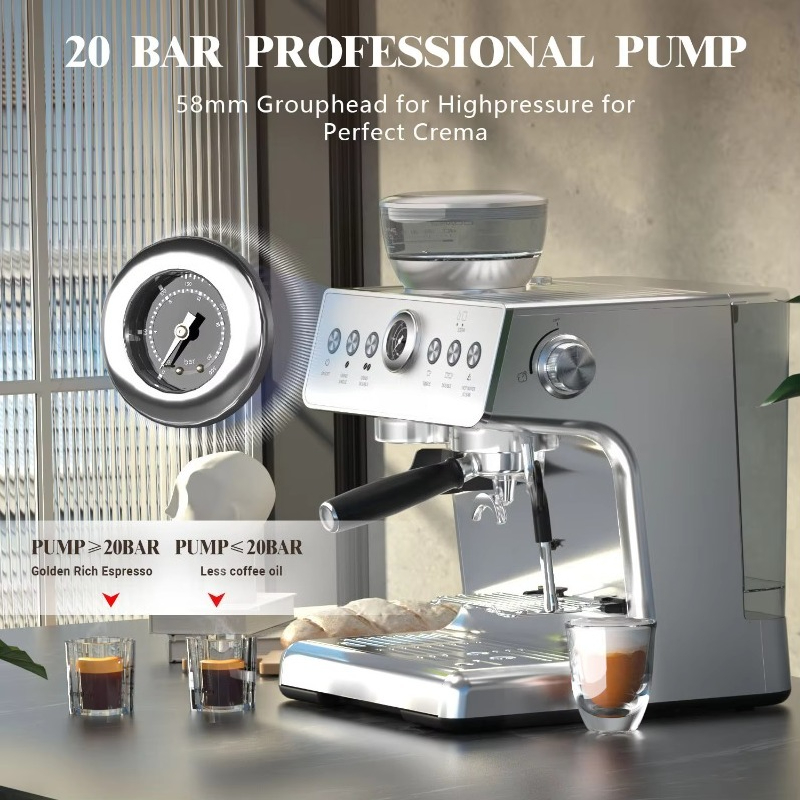ماكينة قهوة إسبريسو كهربائية ا - مراجعة Coffee Bean Grinder Electric وسعره