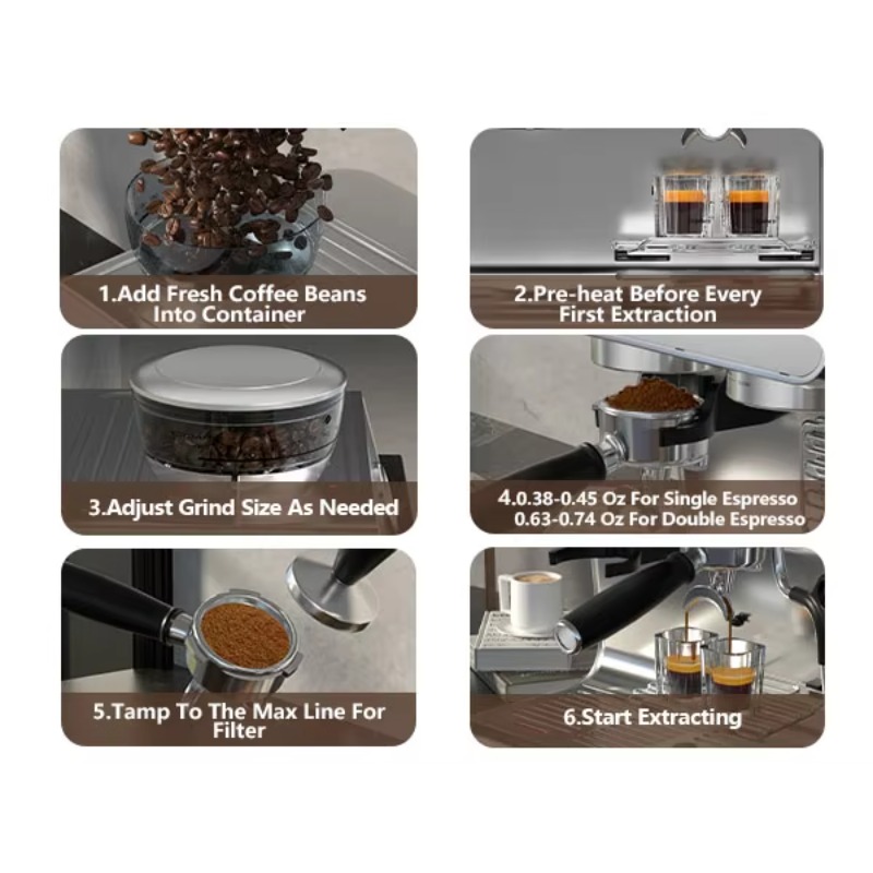 ماكينة قهوة إسبريسو كهربائية ا - مراجعة Coffee Bean Grinder Electric وسعره