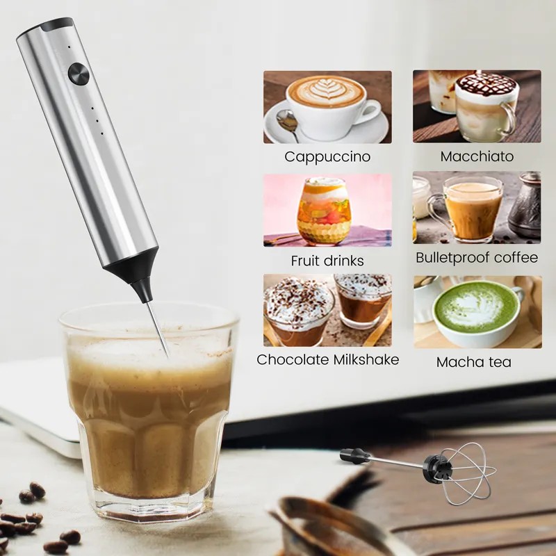 لاسلكي كهربائي صغير الحليب Fro - مراجعة Immersion Hand Blender Set وسعره