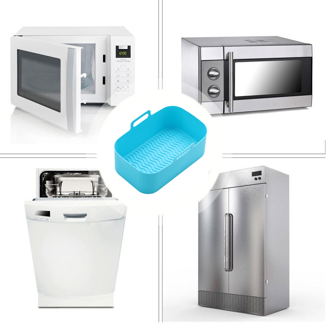 ملحقات مقلاة هوائية ، سلة سيلي - مراجعة Air Fryer Silicone Pot Liner وسعره
