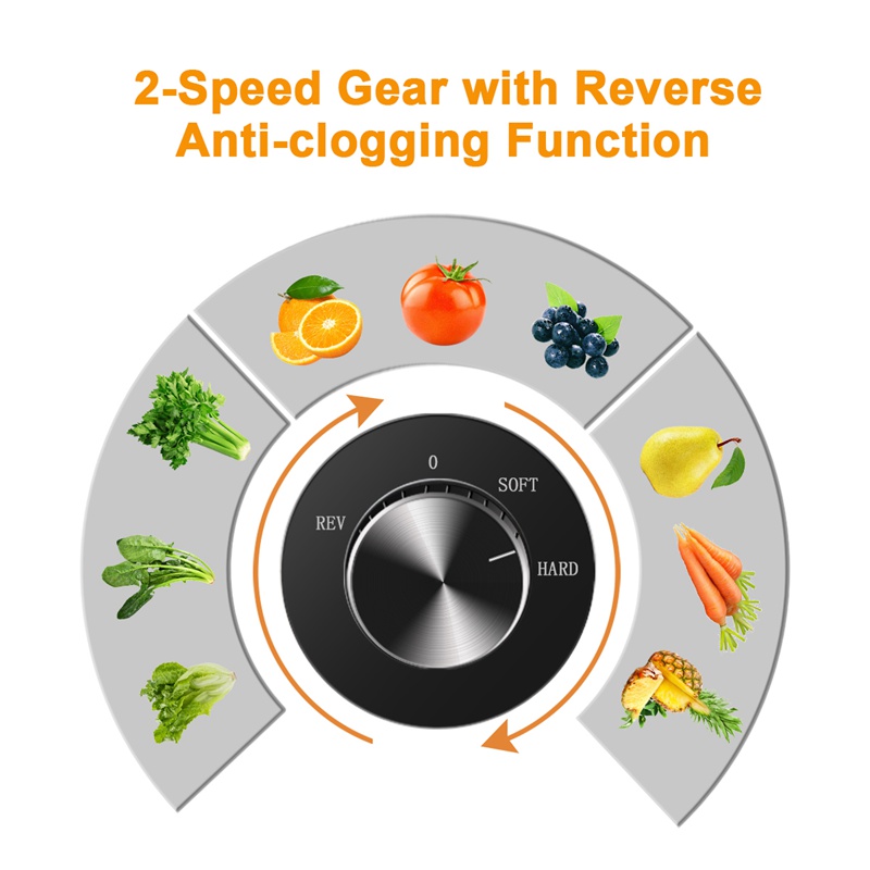 عصارة بطيئة أفقية سوداء عالية  - مراجعة Electric Slow Juicer Cold Press وسعره