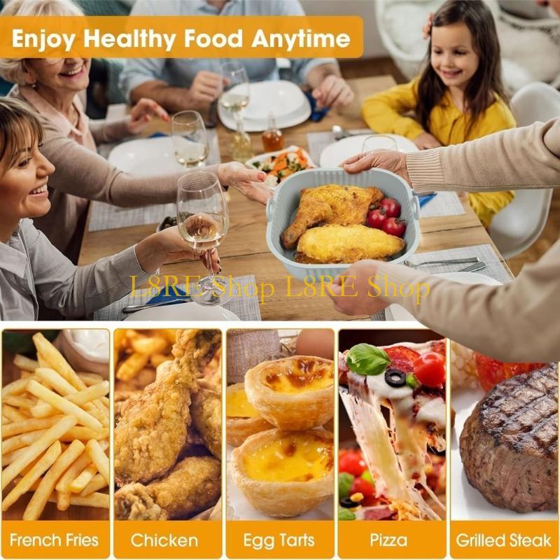 حزمة L8RE من 2 وعاء السيليكون  - مراجعة Air Fryer Silicone Pot Liner وسعره
