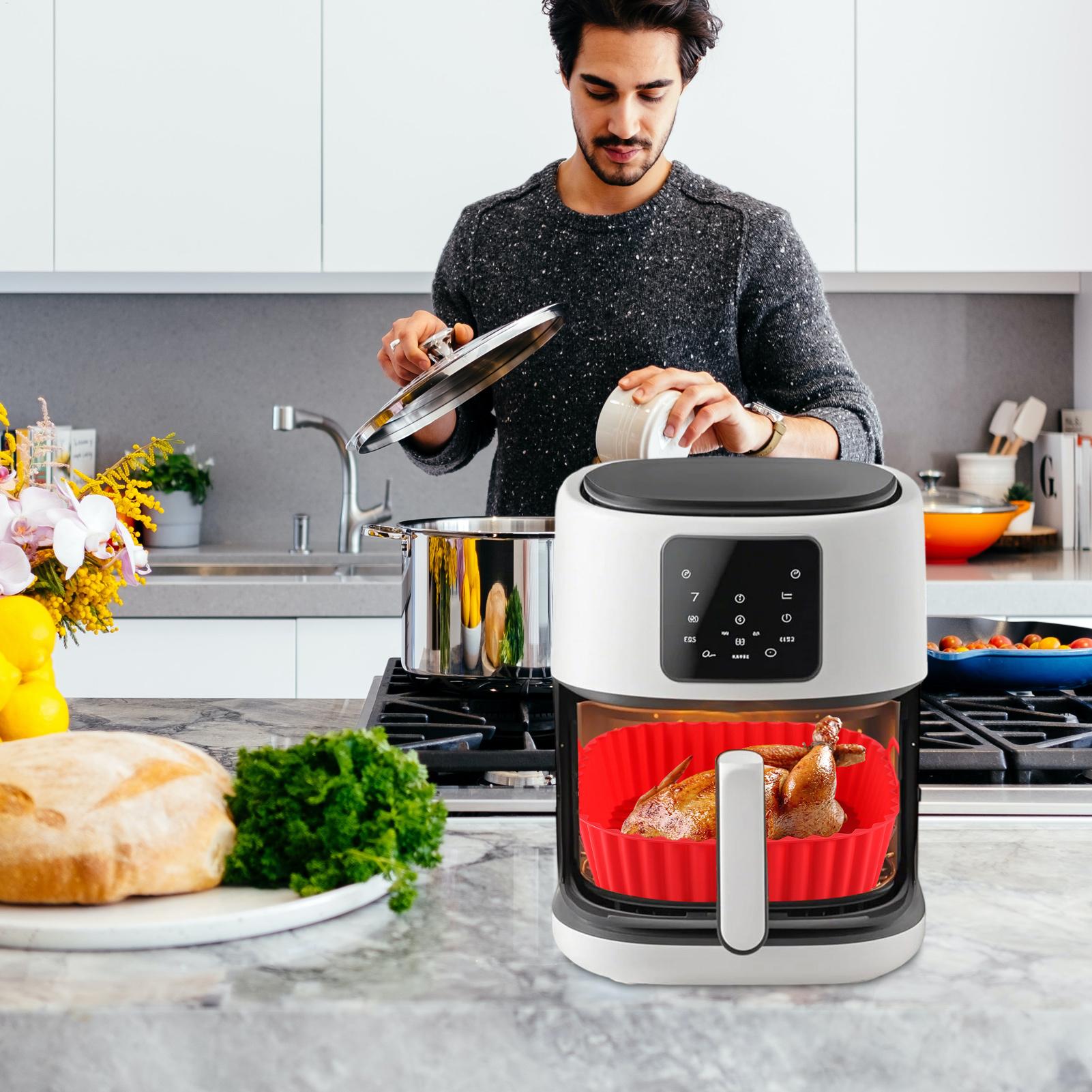 بطانات سيليكون لمقلاة الهواء،  - مراجعة Air Fryer Silicone Pot Liner وسعره