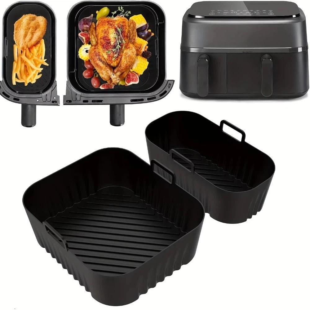 بطانة مقلاة هوائية سعة 6 لتر/3 - مراجعة Air Fryer Silicone Pot Liner وسعره