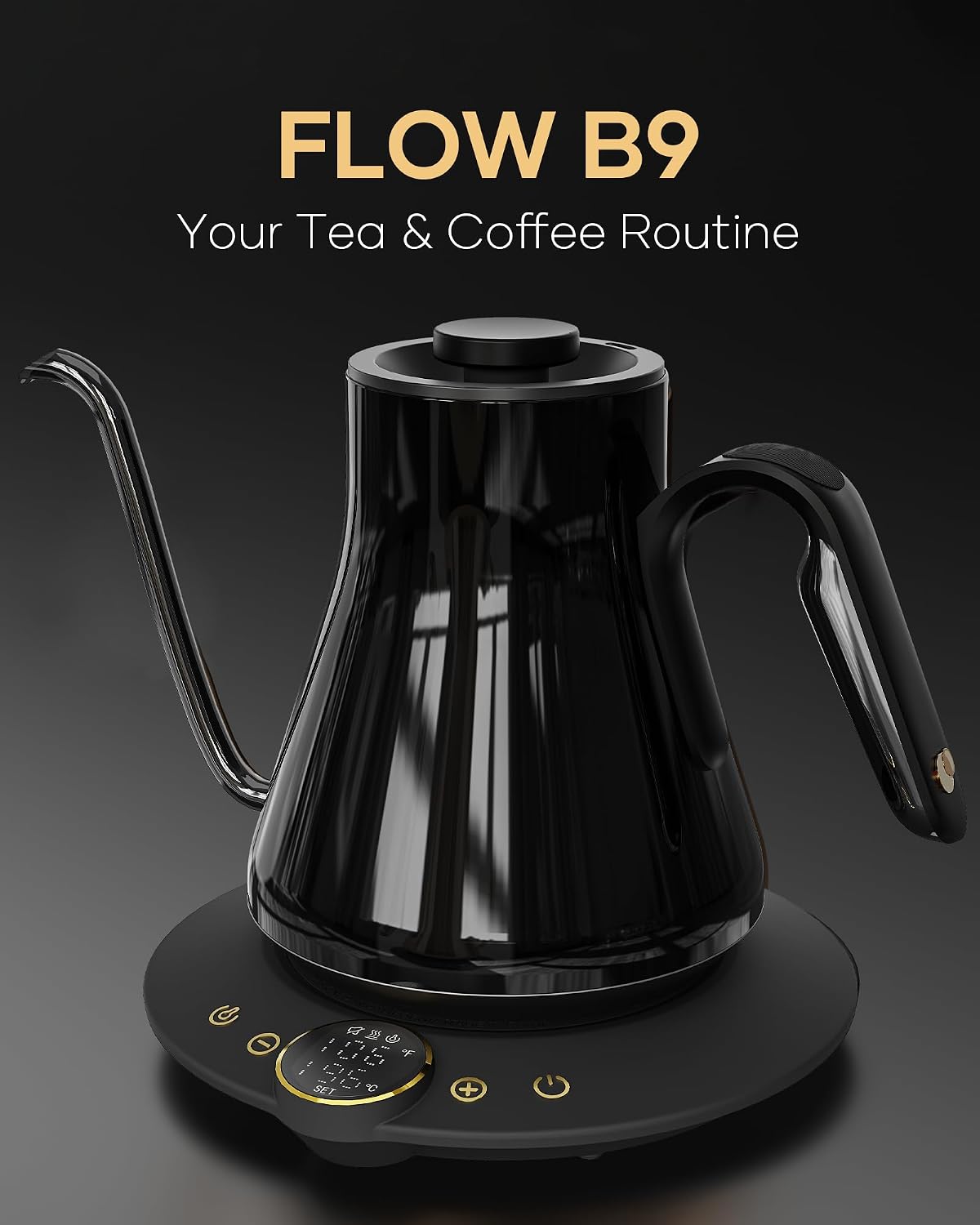 غلاية كهربائية بعنق مرن، ±1 °  - مراجعة Electric Kettle Temperature Control وسعره