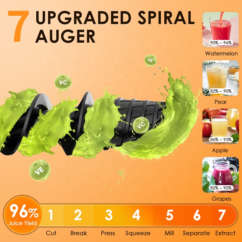 عصارة كهربائية بطيئة متعددة ال - مراجعة Electric Slow Juicer Cold Press وسعره