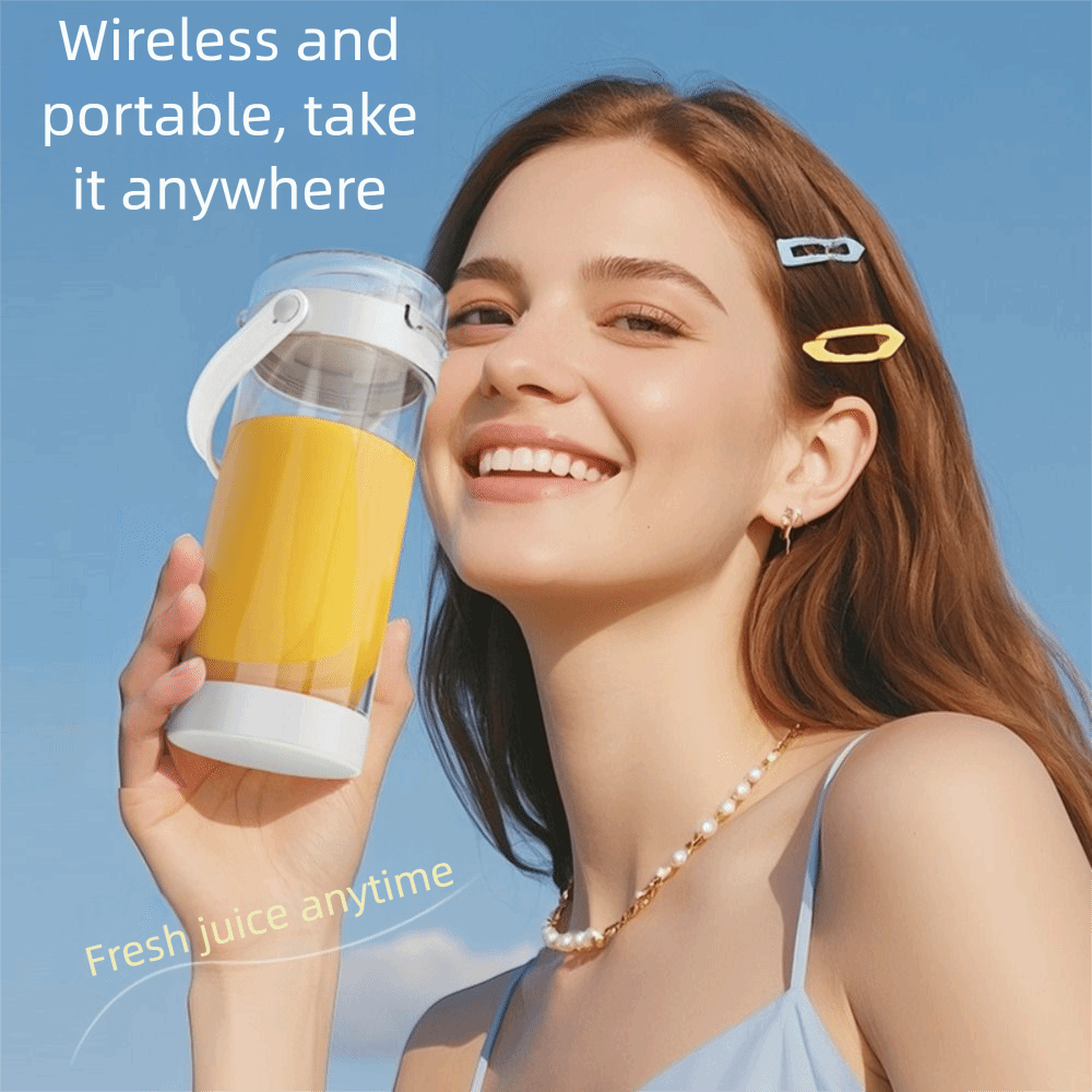 خلاط محمول بسعة 600 مل، خلاط ف - مراجعة Portable Blender Usb Rechargeable وسعره