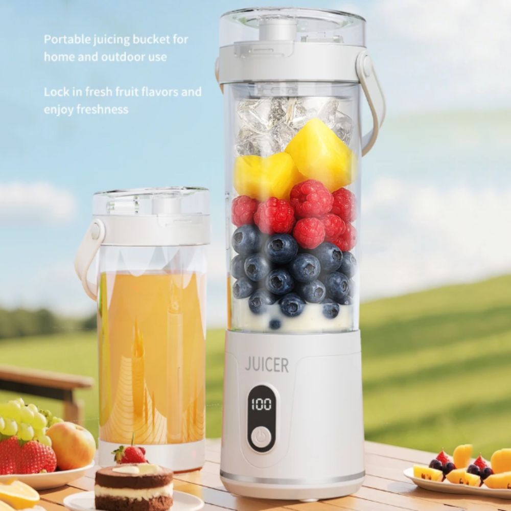 خلاط محمول بسعة 600 مل، خلاط ف - مراجعة Portable Blender Usb Rechargeable وسعره