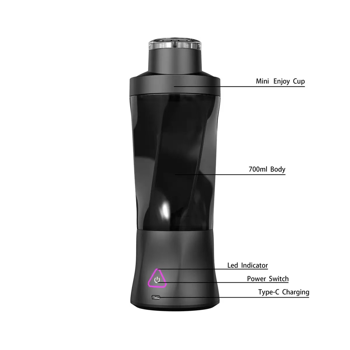 خلاط عصير كهربائي محمول سعة 70 - مراجعة Portable Blender Usb Rechargeable وسعره