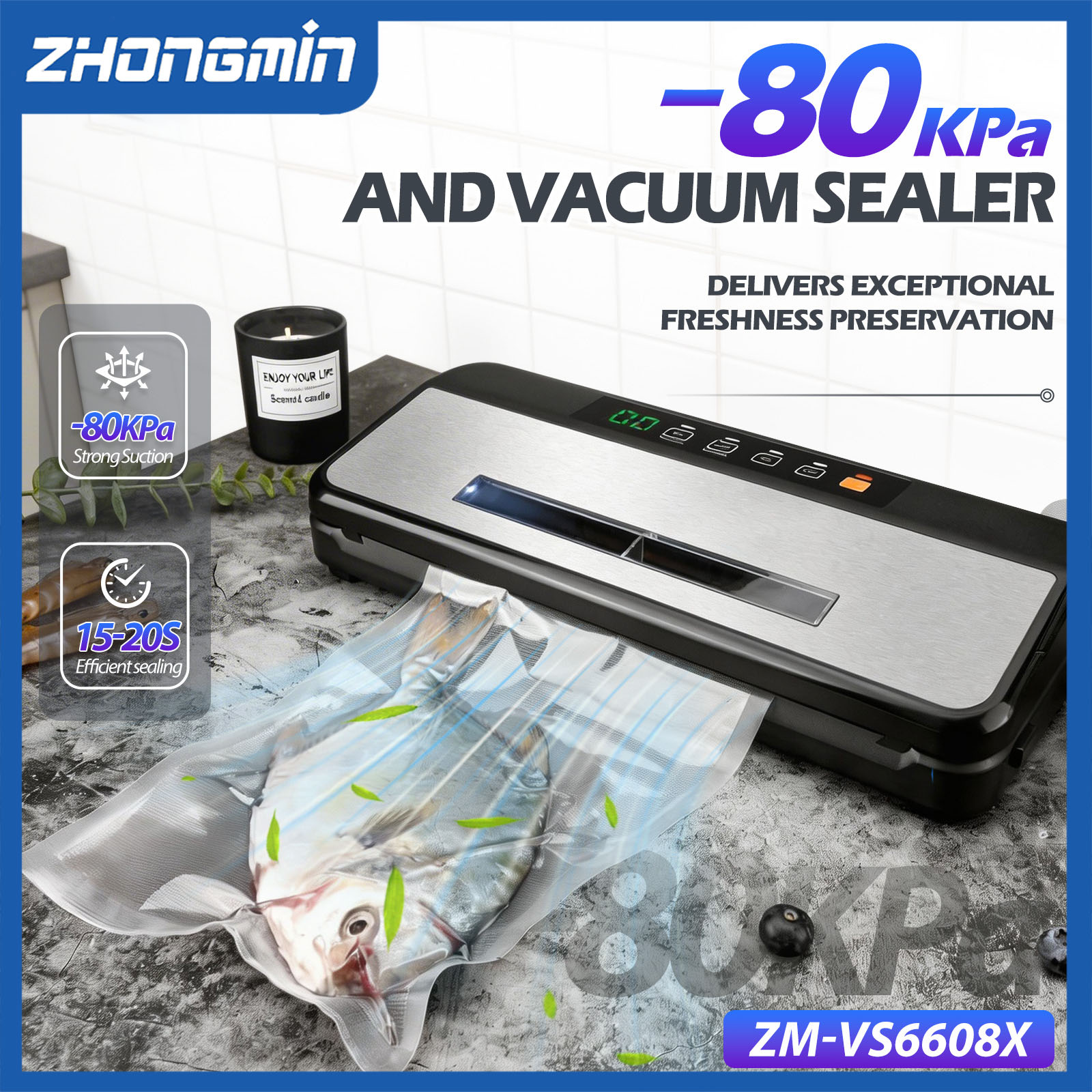 آلة تفريغ الهواء متعددة الوظائ - مراجعة Food Vacuum Sealer Machine وسعره