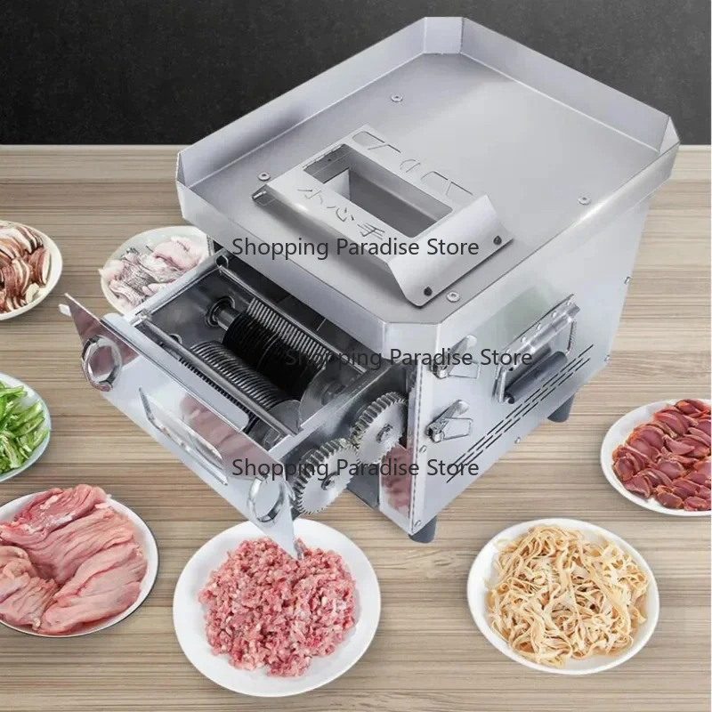 آلة تقطيع اللحوم الكهربائية مت - مراجعة Automatic Meat Slicer Home وسعره