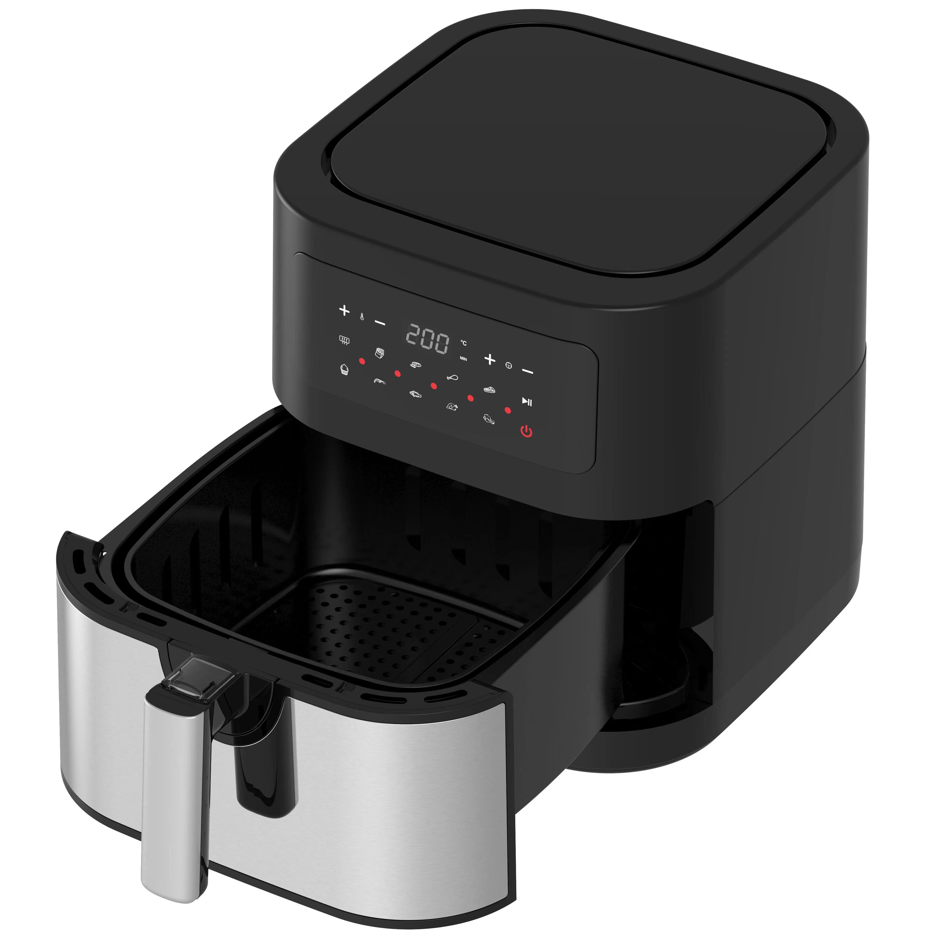 أحدث 6L الفولاذ المقاوم للصدأ  - مراجعة Air Fryer Silicone Pot Liner وسعره