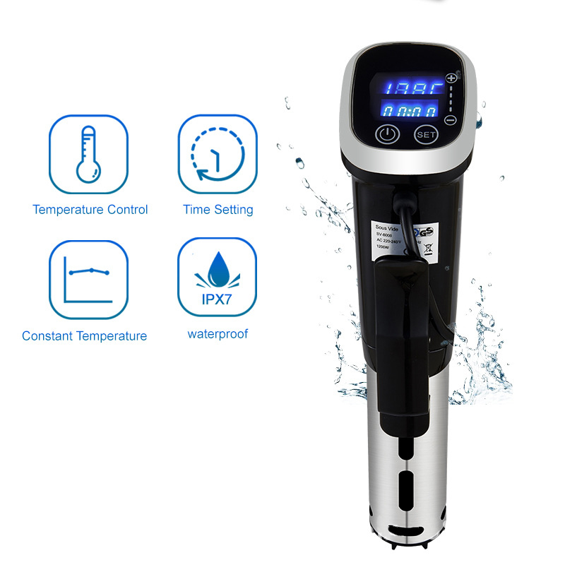 مقاوم للماء Sous Vide طباخ دقي - مراجعة Digital Sous Vide Precision Cooker وسعره
