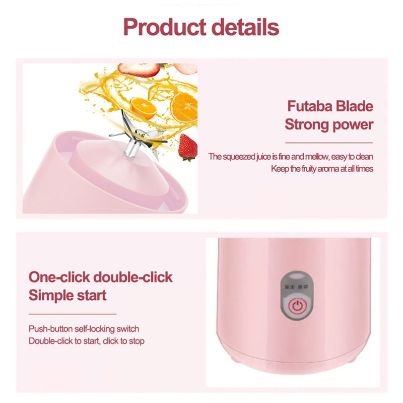 خلاط محمول قابل لإعادة الشحن ع - مراجعة Portable Blender Usb Rechargeable وسعره