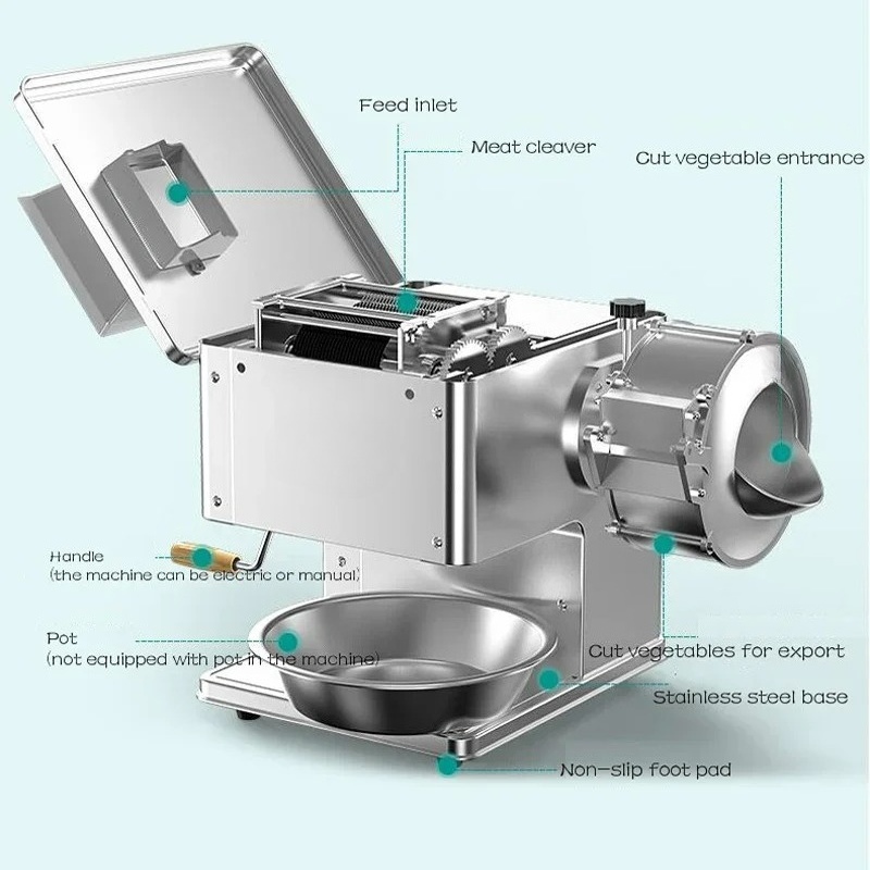 آلة تقطيع اللحوم الكهربائية ال - مراجعة Automatic Meat Slicer Home وسعره