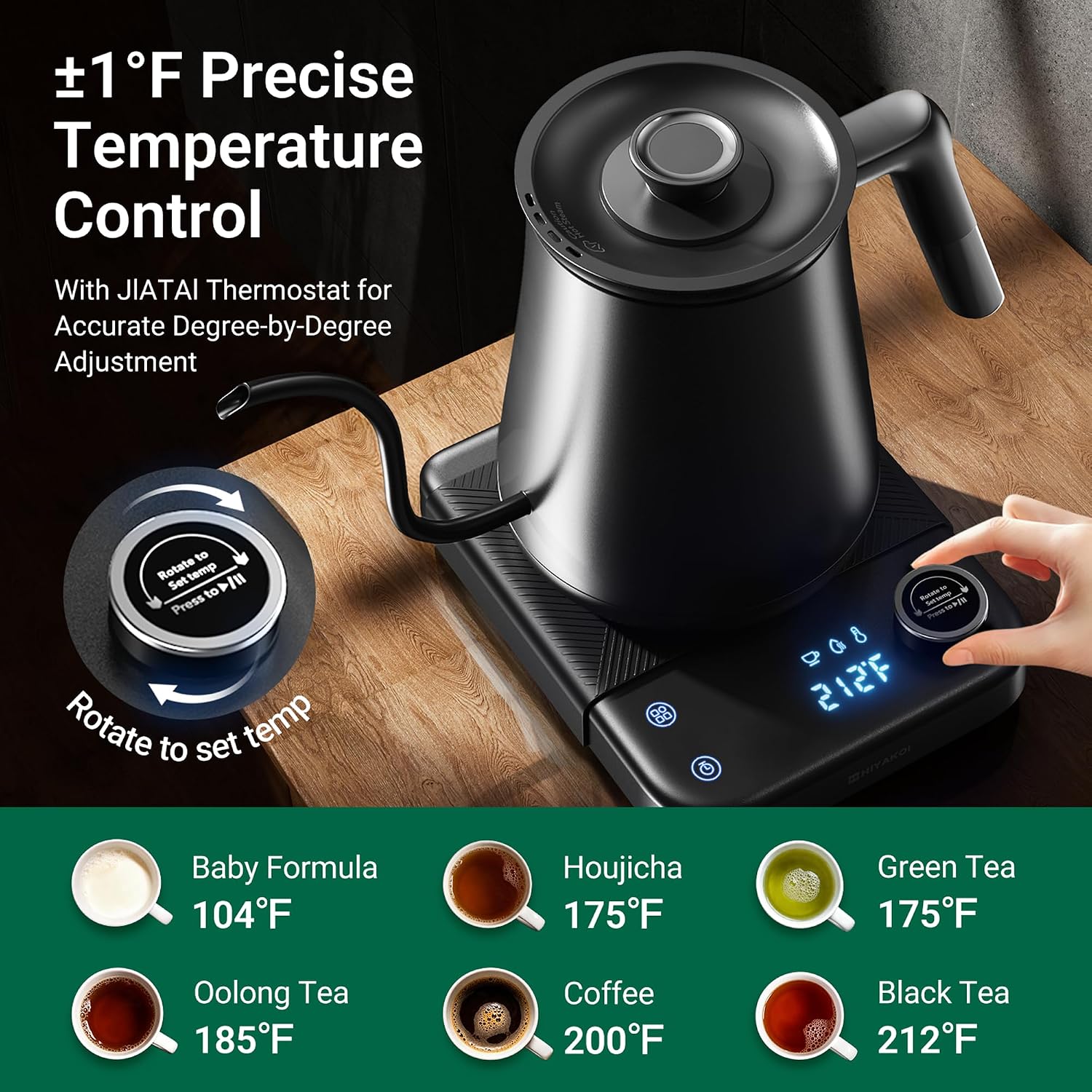 غلاية كهربائية بعنق مرن مع تحك - مراجعة Electric Kettle Temperature Control وسعره