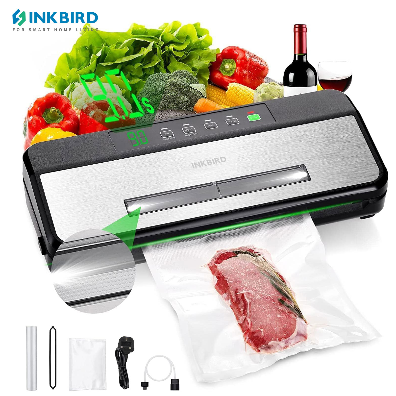 INKBIRD 3rd فراغ السدادة مع مج - مراجعة Food Vacuum Sealer Machine وسعره