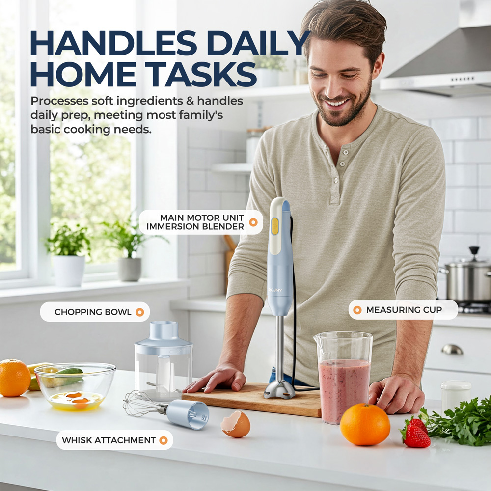 مجموعة خلاطات يدوية 4 في 1، خل - مراجعة Immersion Hand Blender Set وسعره
