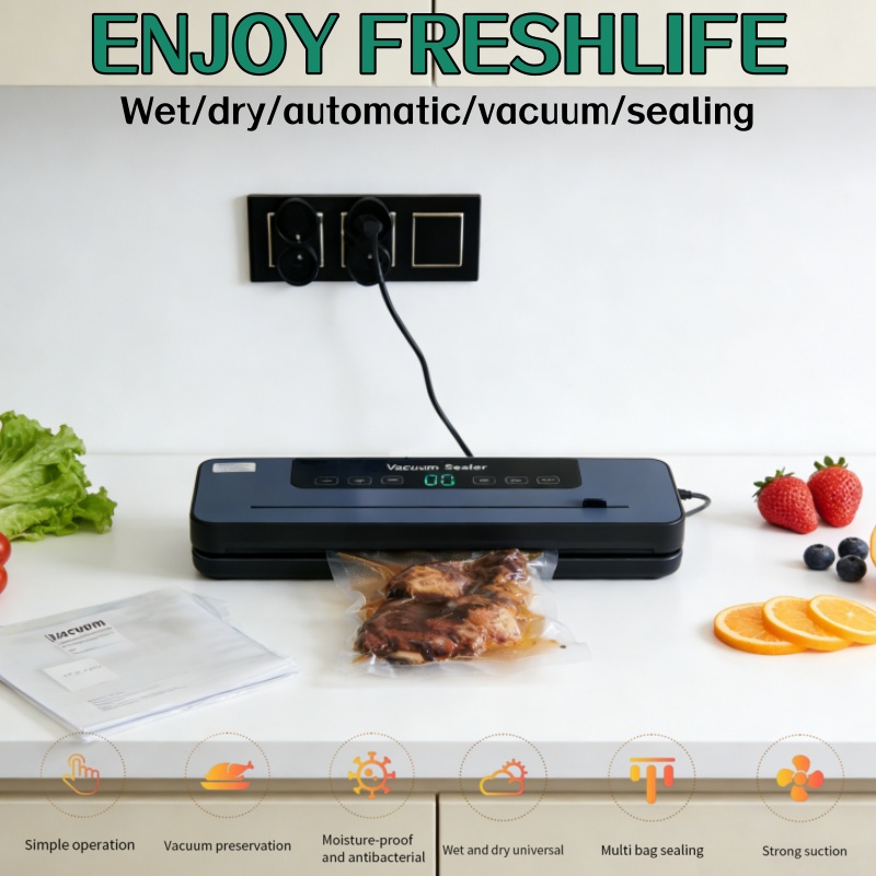 جهاز تغليف بالتفريغ الهوائي كه - مراجعة Food Vacuum Sealer Machine وسعره