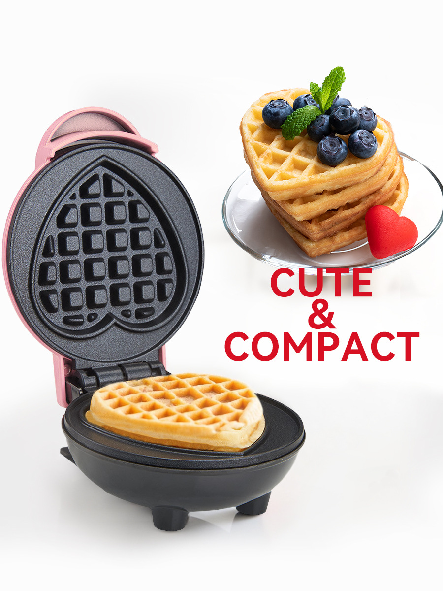 جهاز صنع الوافل الكهربائي الصغ - مراجعة Mini Waffle Maker Machine وسعره