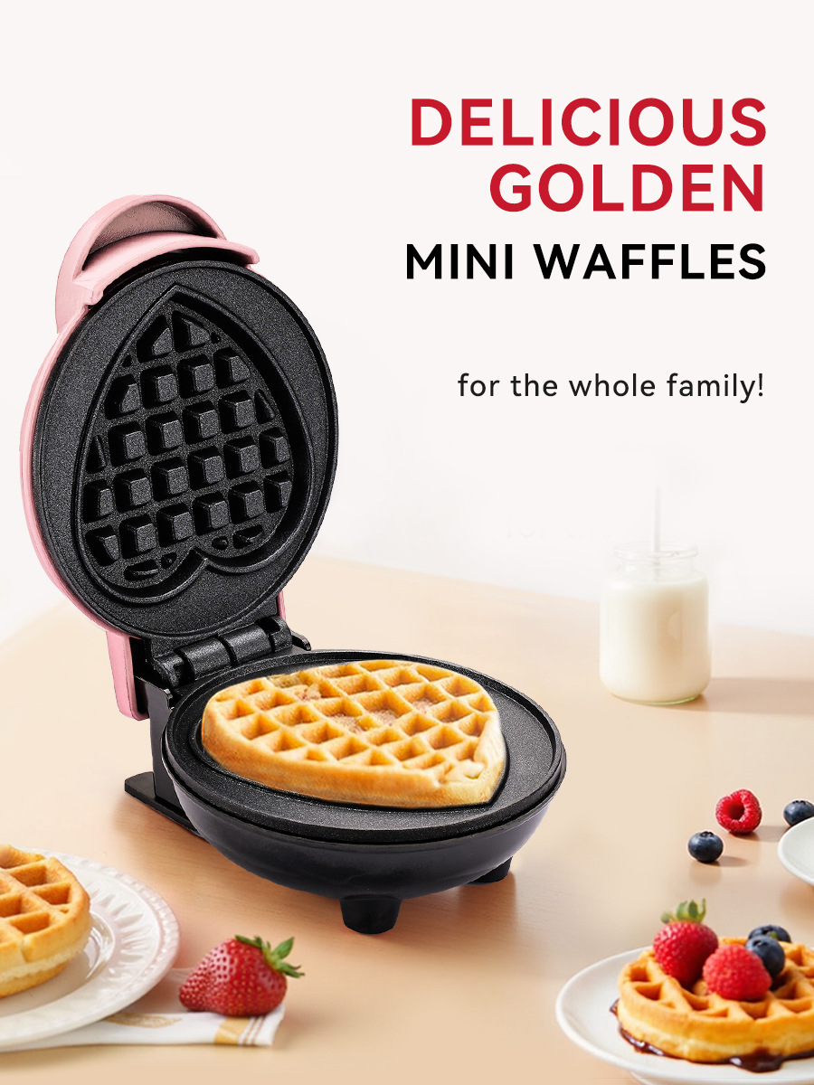 جهاز صنع الوافل الكهربائي الصغ - مراجعة Mini Waffle Maker Machine وسعره