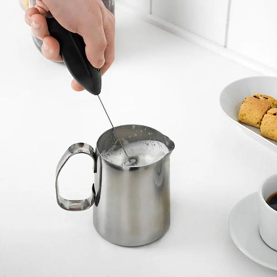 المنزلية الصغيرة الفولاذ المقا - مراجعة Electric Milk Frother Handheld وسعره