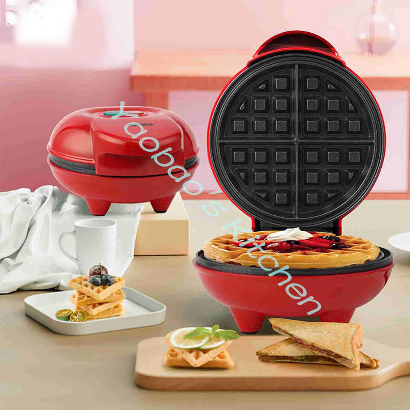 مصغر الكهربائية المحمولة شواء  - مراجعة Mini Waffle Maker Machine وسعره