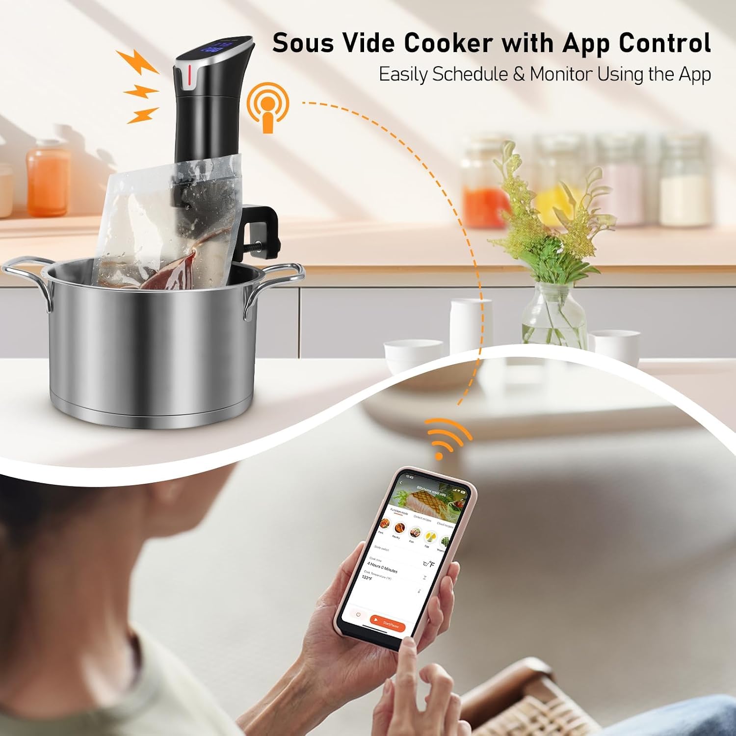 جهاز طهي سو فيد دقيق بقوة 1100 - مراجعة Digital Sous Vide Precision Cooker وسعره