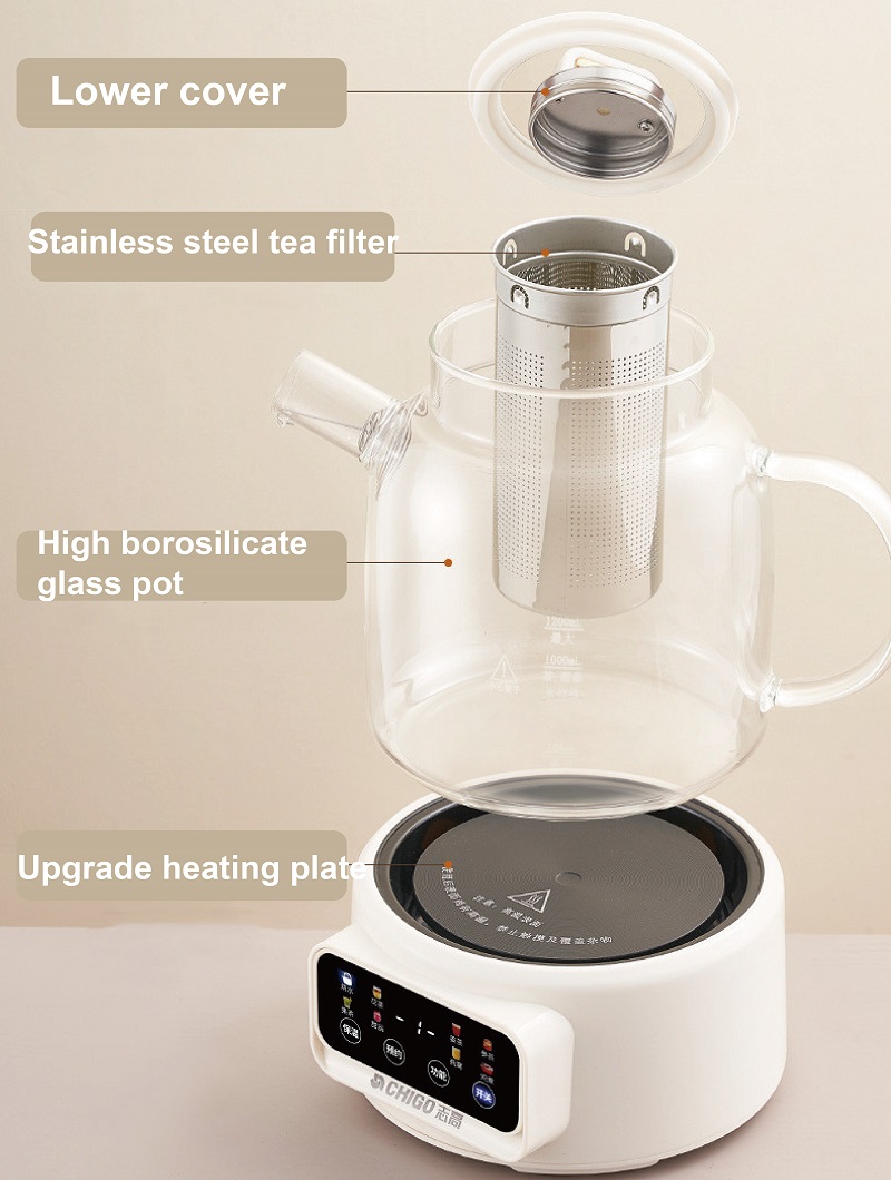 غلاية صحية متعددة الوظائف بقوة - مراجعة Electric Kettle Temperature Control وسعره