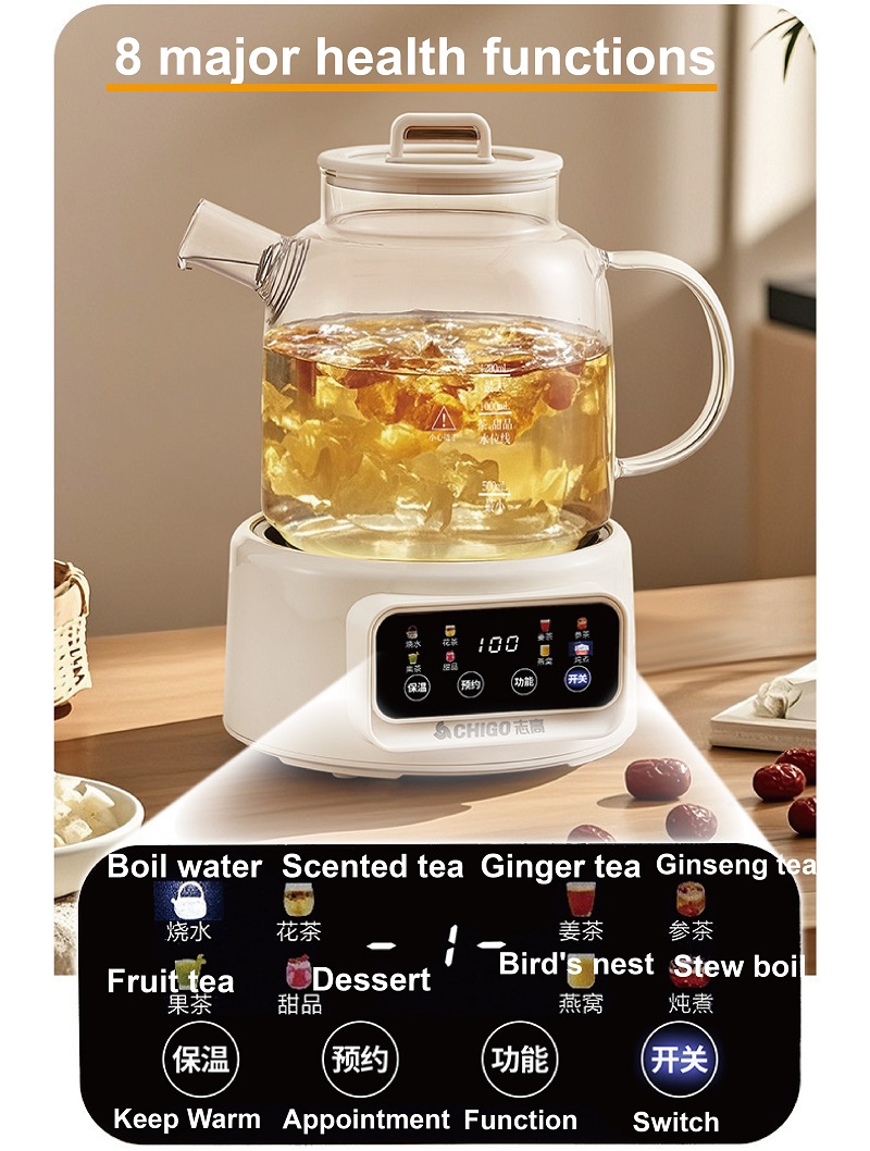 غلاية صحية متعددة الوظائف بقوة - مراجعة Electric Kettle Temperature Control وسعره