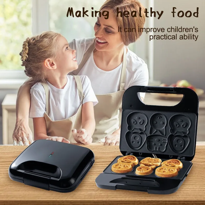 آلة صنع البسكويت المنزلية بتصم - مراجعة Mini Waffle Maker Machine وسعره