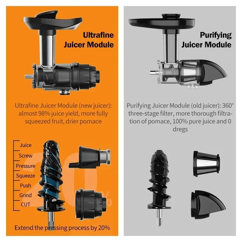 رائجة البيع 250 واط بطيئة عصار - مراجعة Electric Slow Juicer Cold Press وسعره