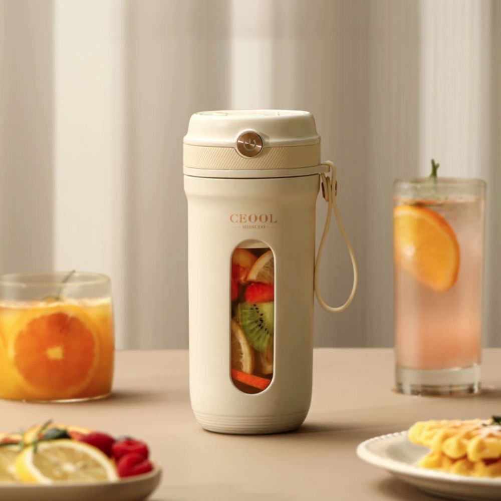 خلاط فواكه محمول بـ 4/10 شفرات - مراجعة Portable Blender Usb Rechargeable وسعره